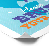 Bathroom Penseel Uw Poster van de Kunst van de Tan (Hoek)