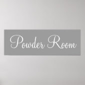 Bathroom Powder Room Wall Art Poster Afdrukdecor (Voorkant)