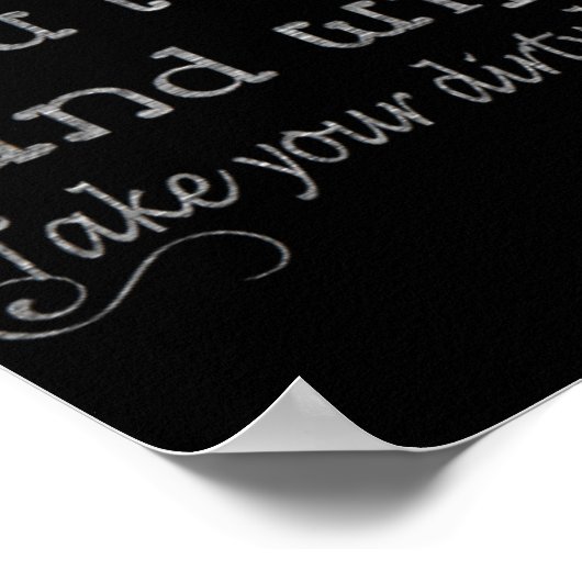 Bathroom-regels Poster (Hoek)