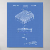 Bathroom Scale 1938 Patent Art Blueprint Poster (Voorkant)