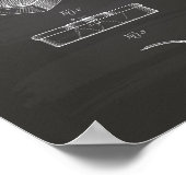 Bathroom Scale 1938 Patent Art Chalkboard Poster (Hoek)