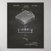 Bathroom Scale 1938 Patent Art Chalkboard Poster (Voorkant)
