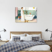 Bathroom Scene - Lisbeth, pub in 'Lasst Licht Hin' Canvas Afdruk (Insitu (Slaapkamer))