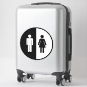 Bathroom Sign Sticker (Koffer)