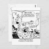 Bathroom Tile van de redacteur van Crossword Briefkaart (Voorkant / Achterkant)