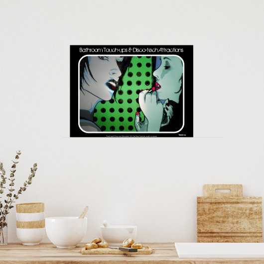 'Bathroom Touch-ups & Disco-tech Attractions' Post Poster (Keuken)