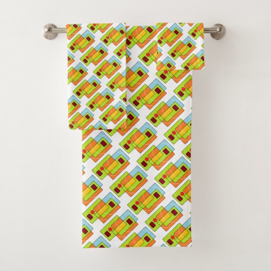 Bathroom Towel set Bad Handdoek (Insitu)