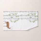 Bathroom Towel Set Deer Doe Buck Hunting Bad Handdoek (Handdoek)