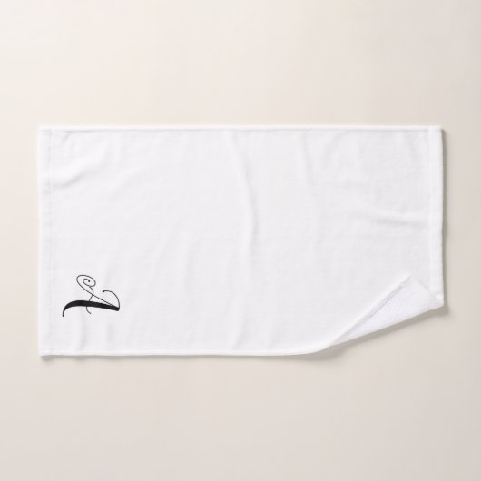Bathroom Towel set | Monogram letter "A" | Decor Bad Handdoek (Handdoek)