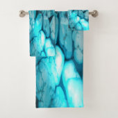 Bathroom Towel Set Turquoise Gemstone Bad Handdoek (Insitu)