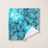 Bathroom Towel Set Turquoise Gemstone Bad Handdoek (Wasdoekje)