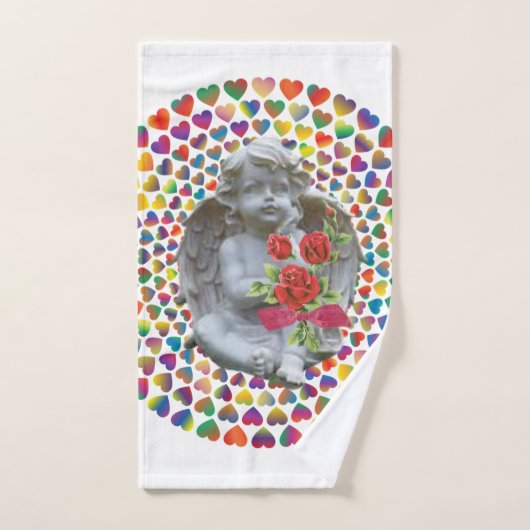 Bathroom Towel Set Valentijnsdag, Angel Bad Handdoek (Handdoek)