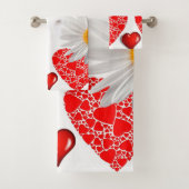 Bathroom Towel Set Valentijnsdag, Daisy Bad Handdoek (Insitu)