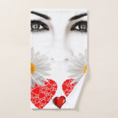 Bathroom Towel Set Valentijnsdag, Daisy Bad Handdoek (Handdoek)