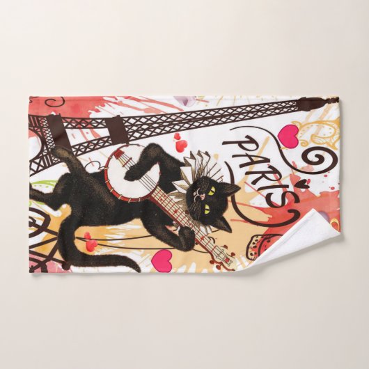 Bathroom Towel Set Valentijnsdag, Parijs Frankrijk Bad Handdoek (Handdoek)