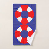 Bathroom Towel Set with Nautical Design Bad Handdoek (Handdoek)