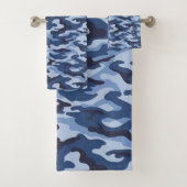 Bathroom Towel sets Blue Army Bad Handdoek (Insitu)