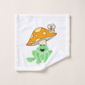 Bathroom Towel sets Butterfly paddenstoel Kikker Bad Handdoek (Wasdoekje)