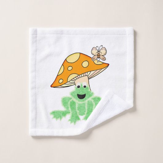 Bathroom Towel sets Butterfly paddenstoel Kikker Bad Handdoek (Wasdoekje)
