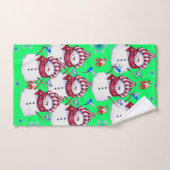 Bathroom Towel Sets Christmas Snowman Santa Bad Handdoek (Handdoek)