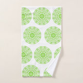 Bathroom Towel sets Green Mandala Bad Handdoek (Handdoek)