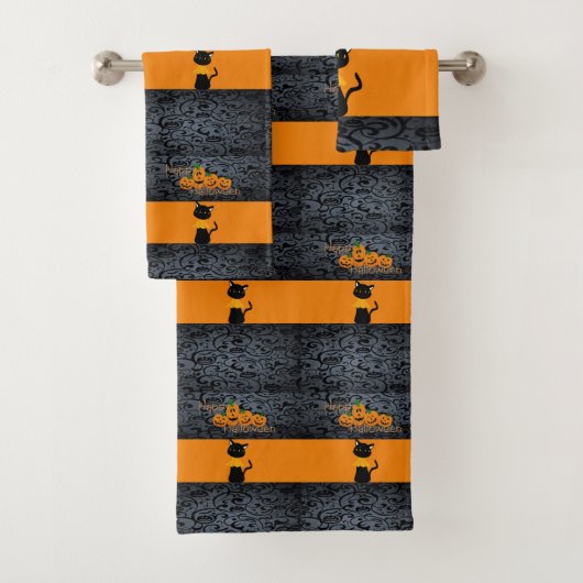 Bathroom Towel sets Halloween Bad Handdoek (Insitu)
