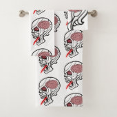 Bathroom Towel sets Halloween, Brain Bad Handdoek (Insitu)