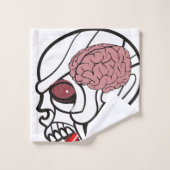 Bathroom Towel sets Halloween, Brain Bad Handdoek (Wasdoekje)