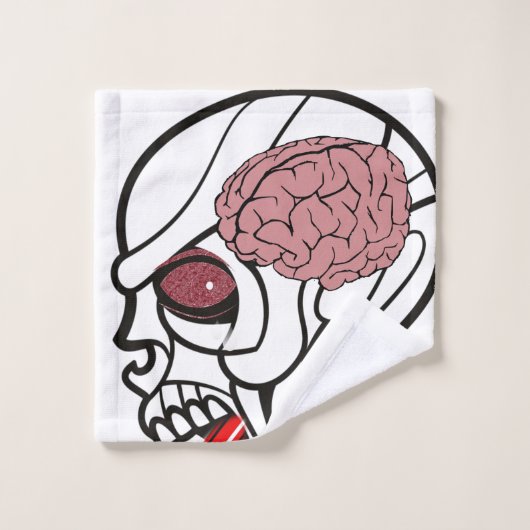 Bathroom Towel sets Halloween, Brain Bad Handdoek (Wasdoekje)
