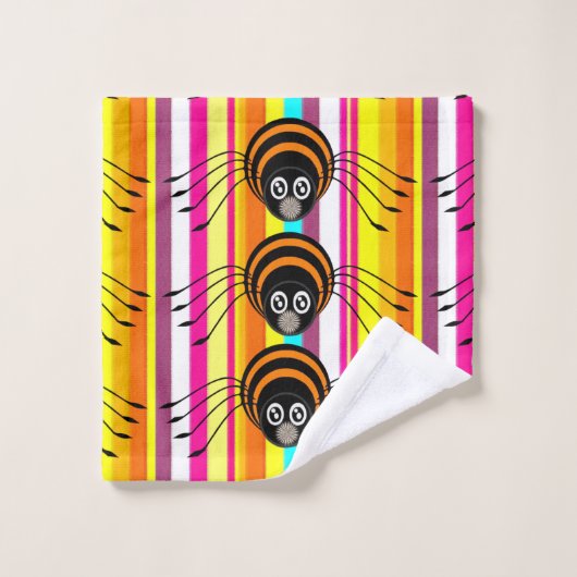 Bathroom Towel sets Halloween, Spider Bad Handdoek (Wasdoekje)