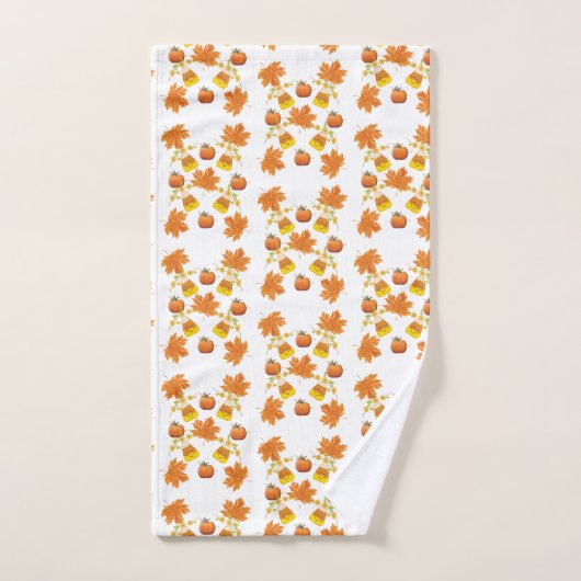 Bathroom Towel sets kleppen bladeren pompoenen Bad Handdoek (Handdoek)