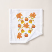 Bathroom Towel sets kleppen bladeren pompoenen Bad Handdoek (Wasdoekje)
