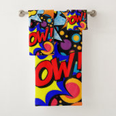 Bathroom Towel sets Pow Kapow Bad Handdoek (Insitu)