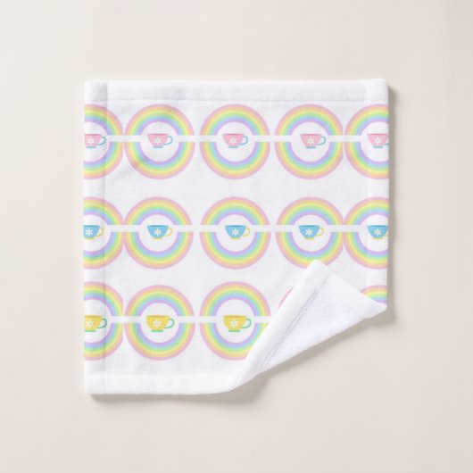 Bathroom Towel sets regenboogbekertje van Tea Bad Handdoek (Wasdoekje)