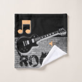 Bathroom Towel sets Rock Music Bad Handdoek (Wasdoekje)