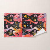 Bathroom Towel Sets Valentine's Day Cat Red Heart Bad Handdoek (Handdoek)