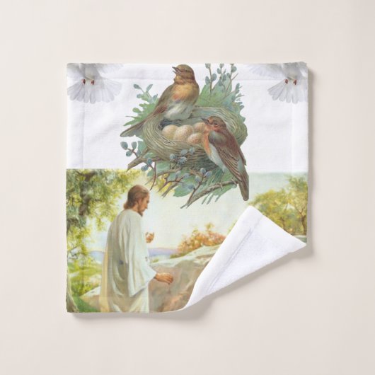 Bathroom Towel stelt Jezus in Bad Handdoek (Wasdoekje)