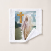 Bathroom Towel stelt Jezus in Bad Handdoek (Wasdoekje)
