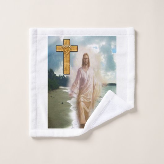Bathroom Towel stelt Jezus in Bad Handdoek (Wasdoekje)