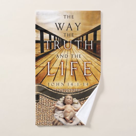 Bathroom Towel stelt Jezus in Bad Handdoek (Handdoek)
