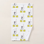 Bathroom Towel stelt muizen Mice Ostrich Cheese in Bad Handdoek (Handdoek)