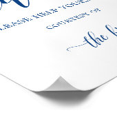 Bathroom-trouwerij-bordkalligrafie voor vrouwen poster (Hoek)