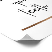 Bathroom uw tanden Waterverf geen afval Poster (Hoek)