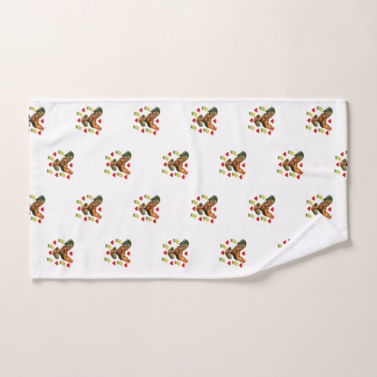 Bathroom Valentijns Rooster  Bad Handdoek (Handdoek)
