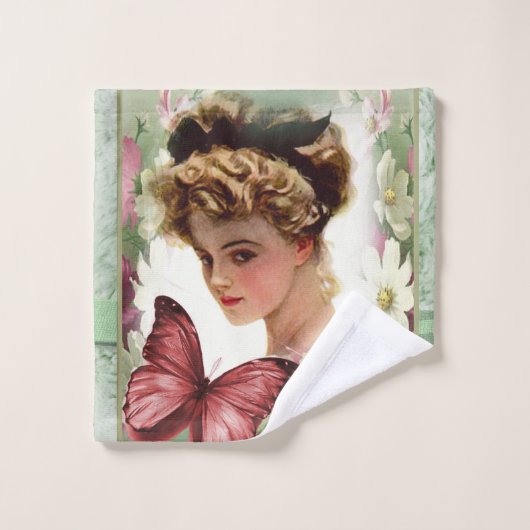 Bathroom Victoriaans Bad Handdoek (Wasdoekje)