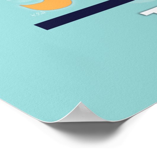 Bathroom Wall Art "Eucks in a row" Poster (Hoek)