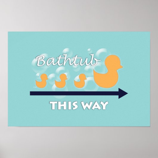 Bathroom Wall Art "Eucks in a row" Poster (Voorkant)