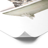 Bathroom Wall Art in een badkuip Poster (Hoek)