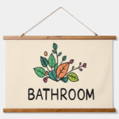 BATHROOM Wall Tapestry Hangend Wandkleed (Voorkant)
