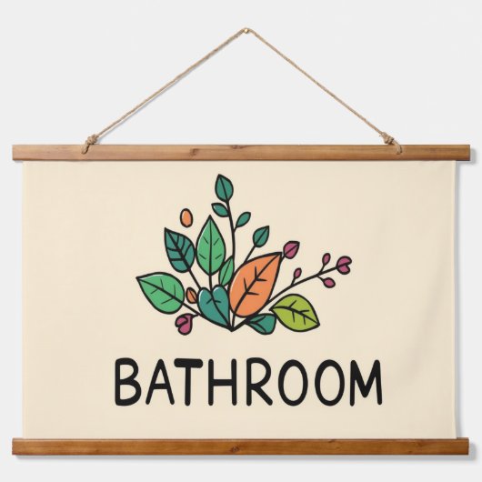 BATHROOM Wall Tapestry Hangend Wandkleed (Voorkant)